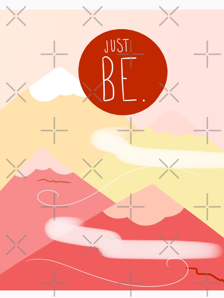"Just Be" Relaxation and Mediation Sticker by irishowl