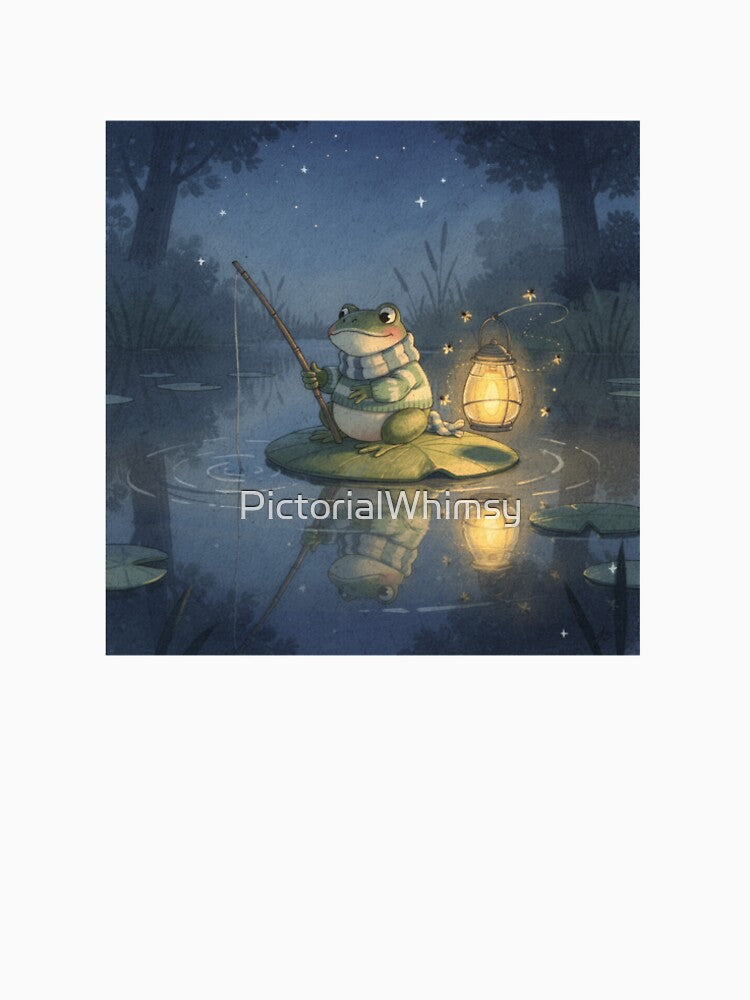 Frog Night-Fisher by Lantern Light by PictorialWhimsy