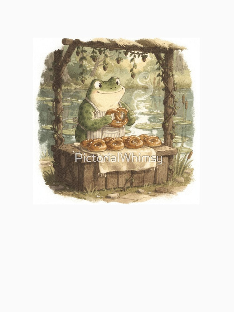 Frog Pretzel Baker at the Pond Fair by PictorialWhimsy