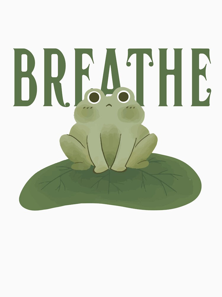 Breathe Cottagecore Frog by Georgia Grainger