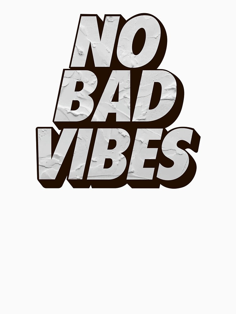 No Bad Vibes 3d typography Sticker by vikyky