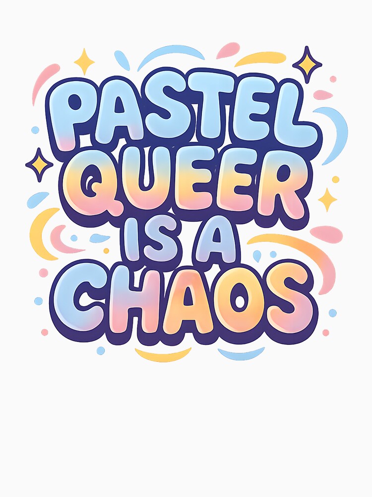 Pastel Queer Is A Chaos – Vibrant Typography by Haus Of Sin