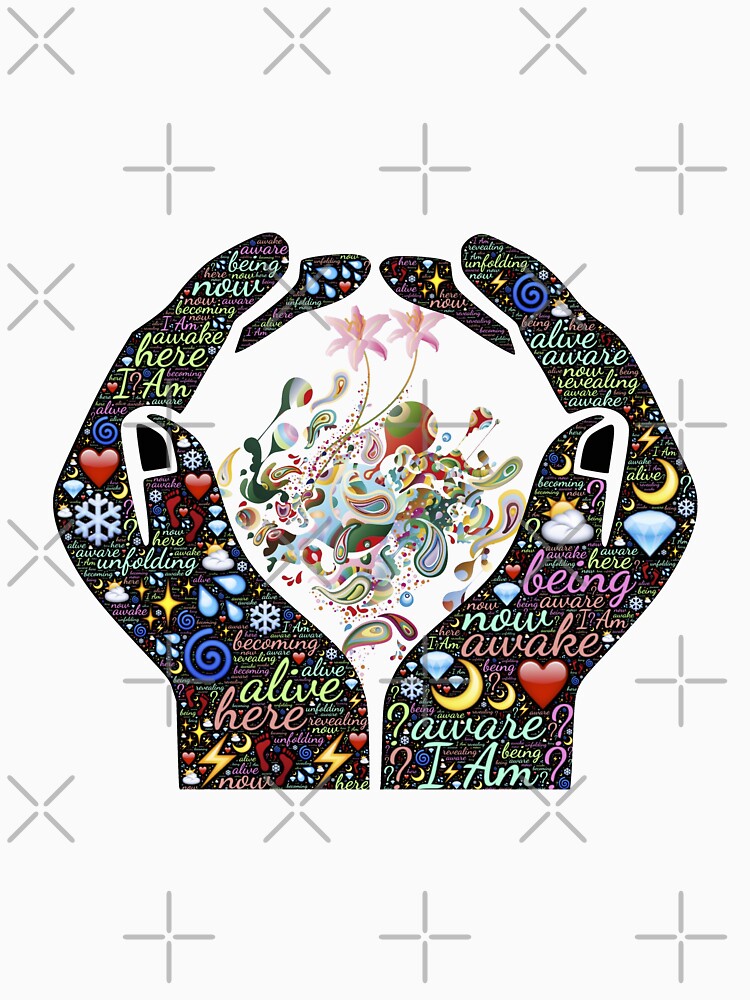 Yoga Love And Peace In a Hand by OmniDeals