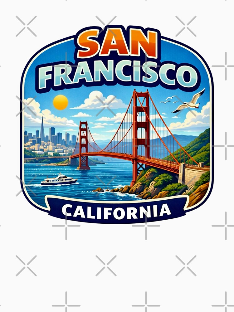 San Francisco, California - Golden Gate Bridge by Myra365Art