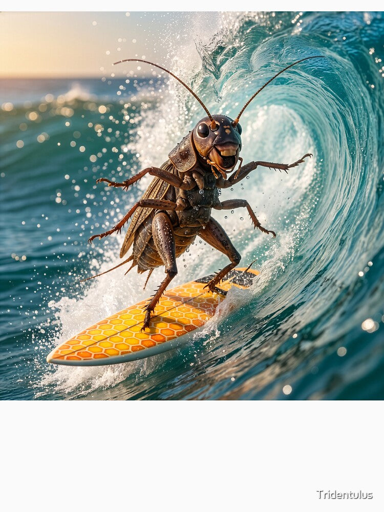 Cricket Surfer Feels the Stoke by Tridentulus