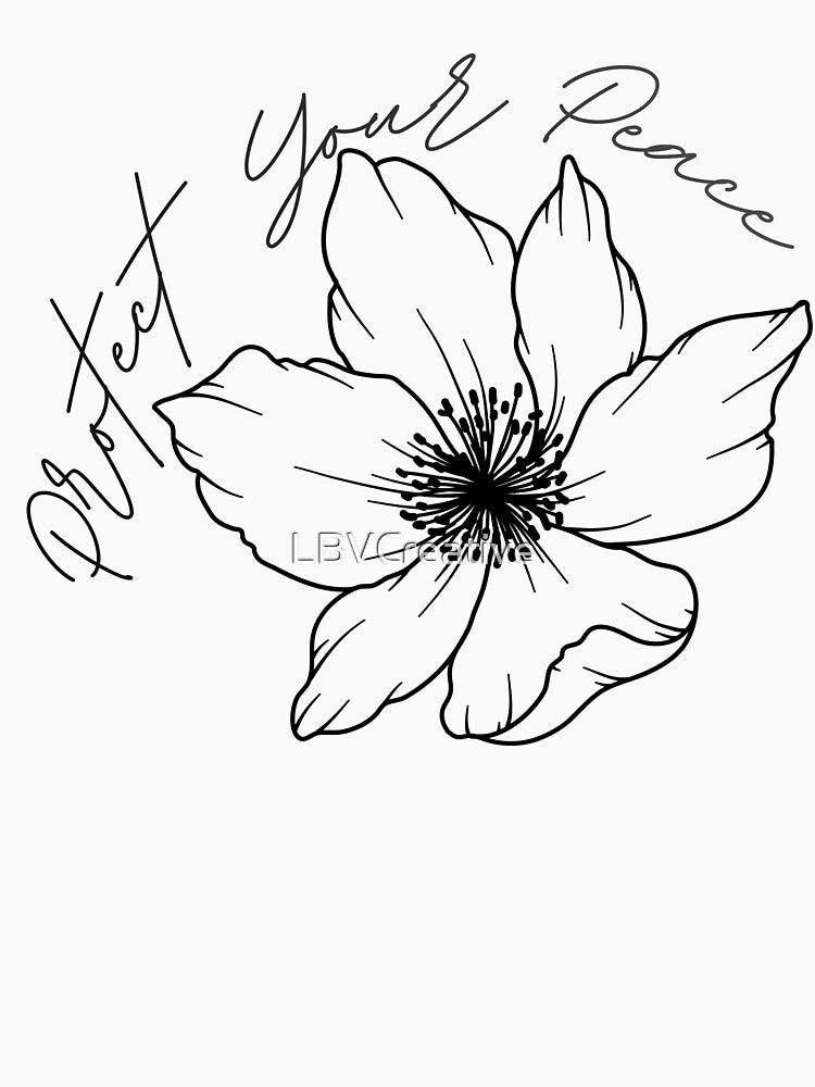 Protect Your Peace - Vintage Wildflower Garden by LBVCreative