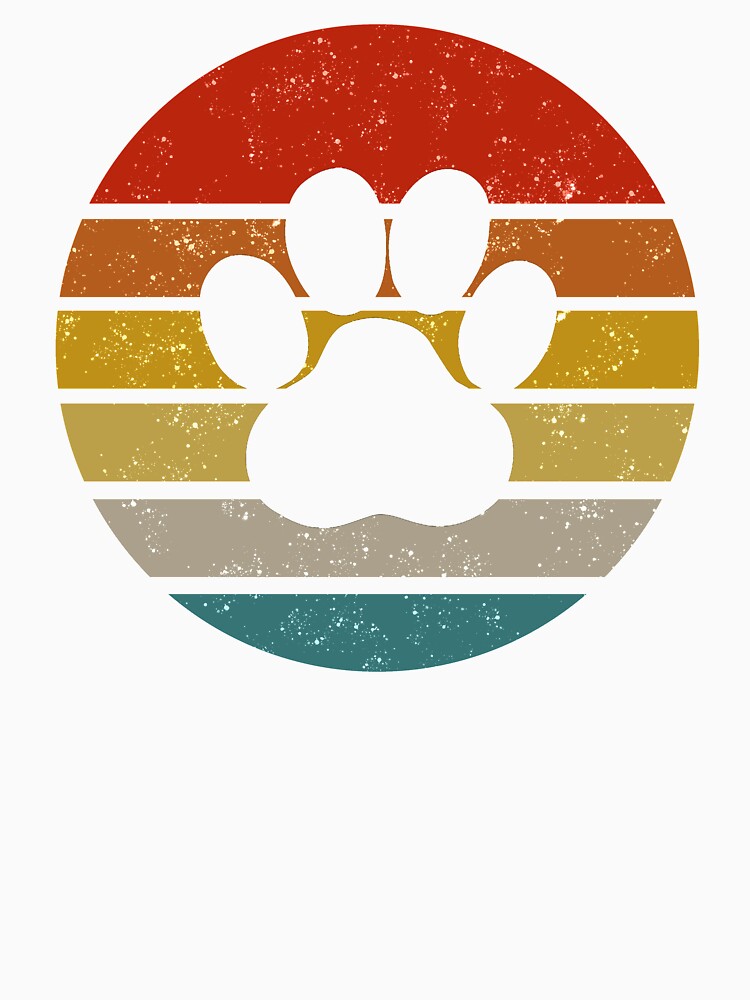 Vintage Dog Puppy Dog Paw Print Dog Love Pet Paw by luxury store