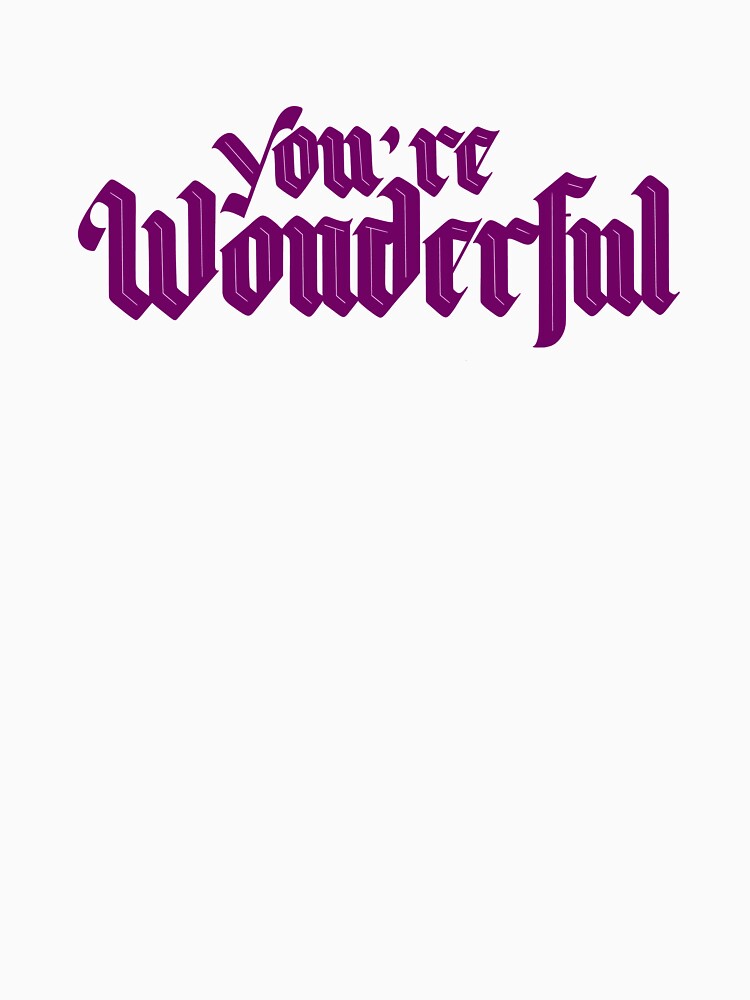 You’re Wonderful Beautiful Affirmation by alchemytree