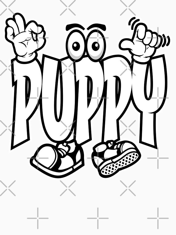 Puppy - PETS Character Bold Retro Graffitti by NFTWords