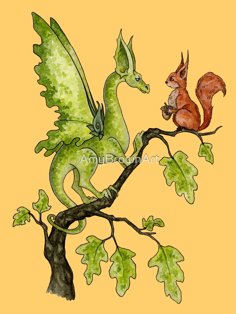 Oak Tree Encounter by AmyBrownArt