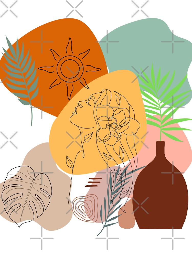 Boho Sun and Woman by ARTCLAYSTO