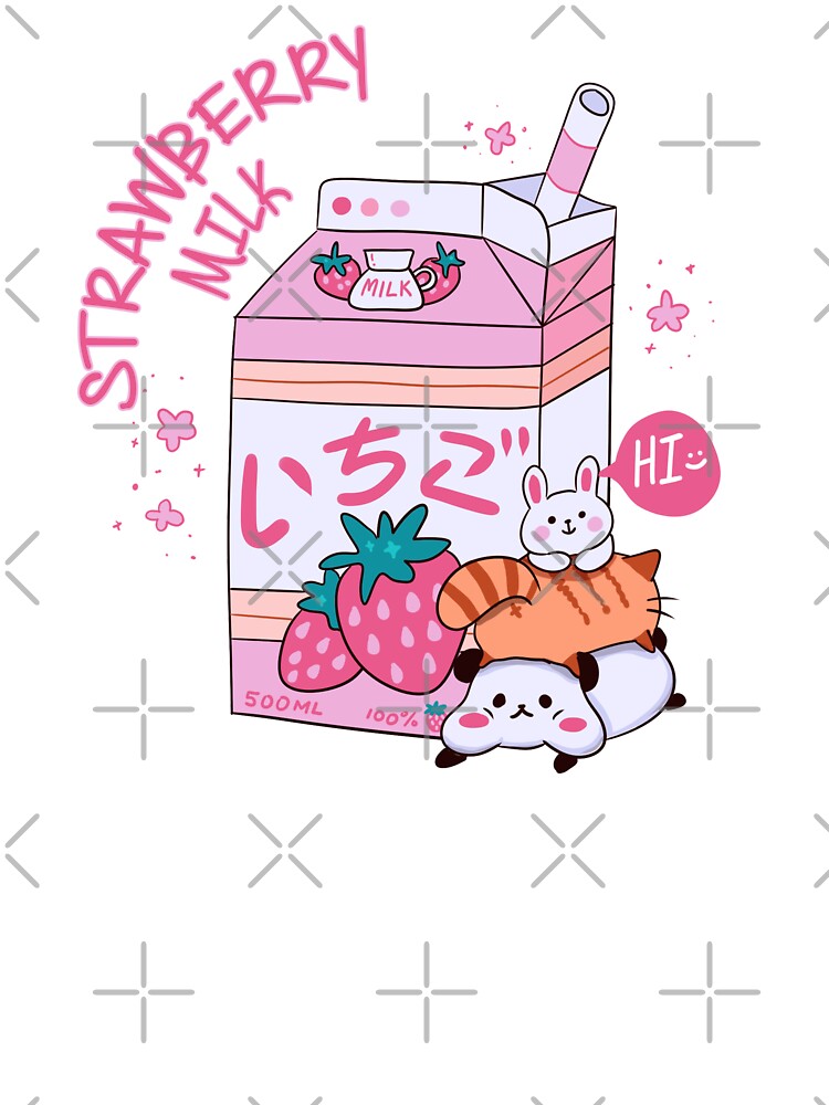 Kawaii strawberry milk cute Yumi kawaii Fairy kei by Kink Collective