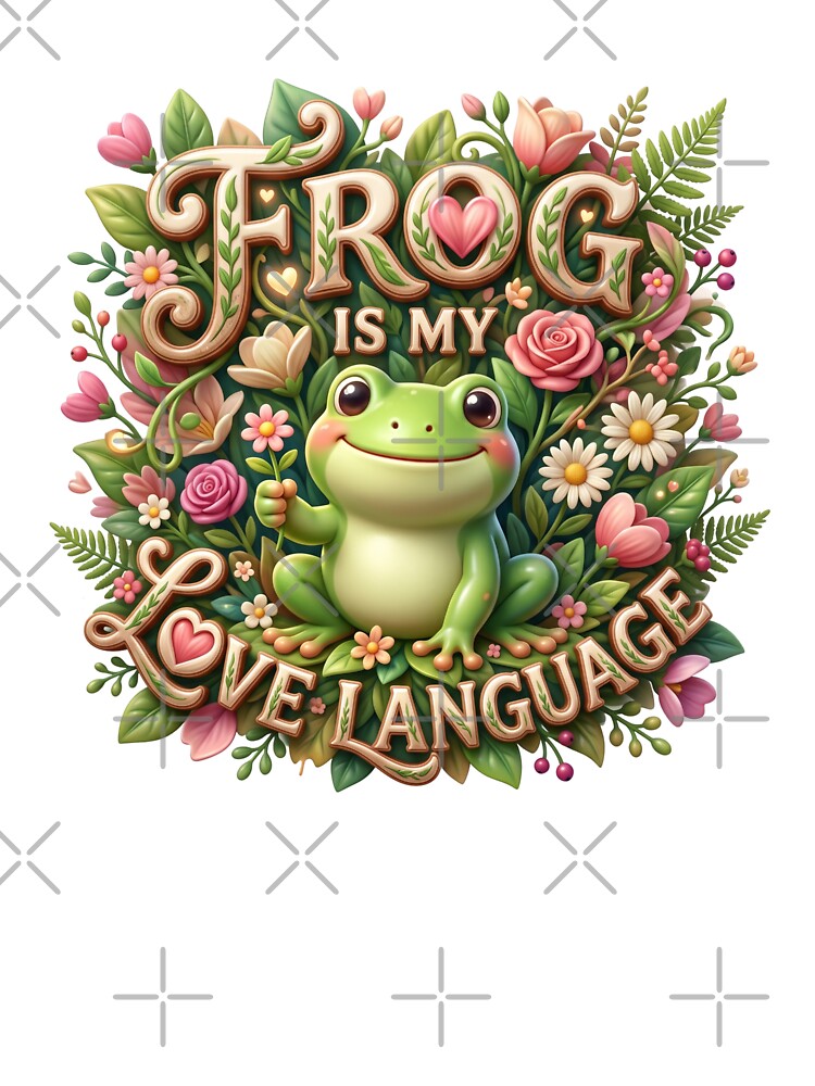 Frog Is My Love Language Cottagecore Frog Gift by pradeepvisuals