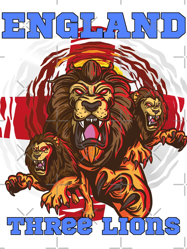 Three Lions England Euros jersey 2020-2021 Hero Lions Euro 2021, England Fan supporters by MERCH HQ