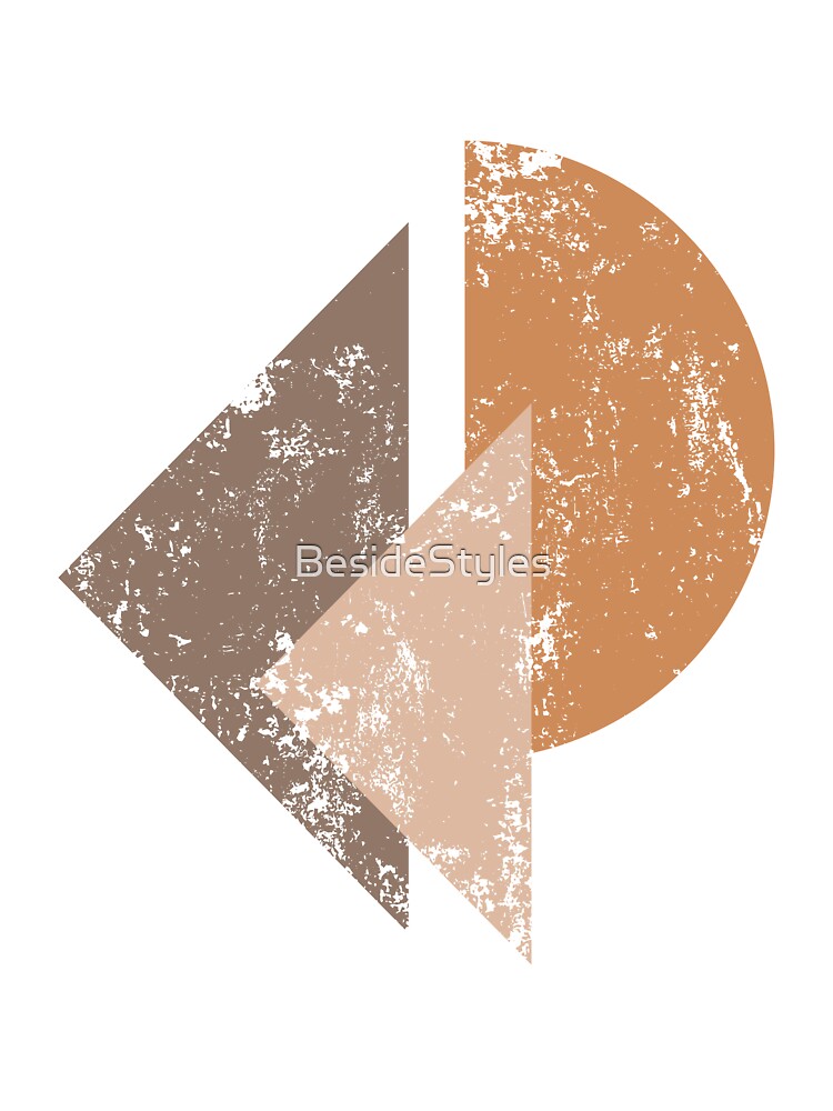 Geometric Boho Art Prints in Earthy Tones by BesideStyles