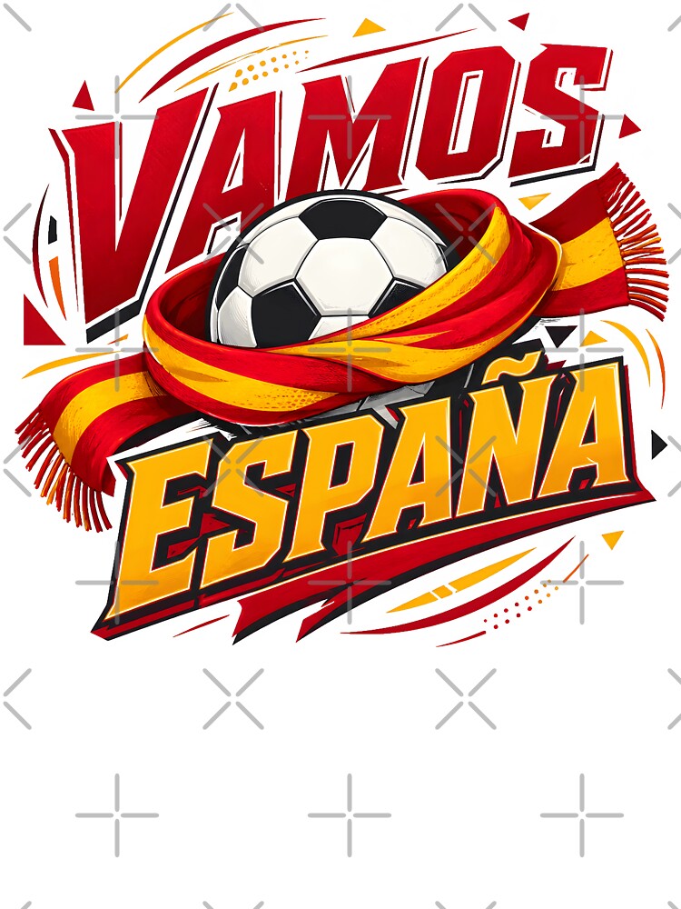Spain Soccer Vamos España Fan Graphic by Artmares