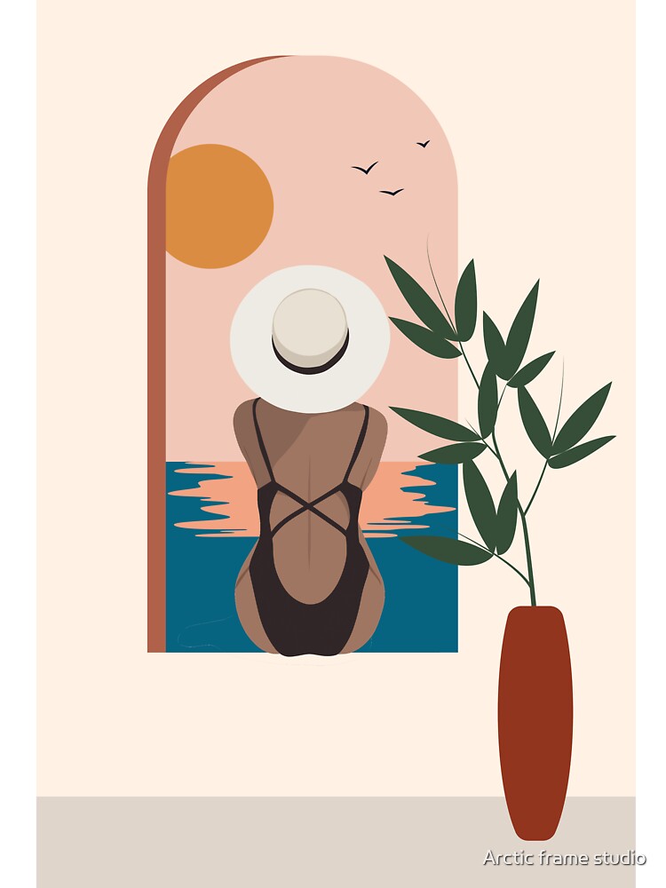 Boho woman, woman on hat style by Arctic frame studio