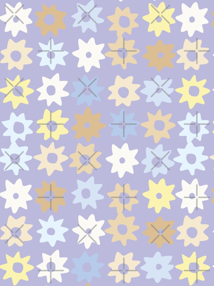 PASTEL PURPLE BOHO STAR PATTERN by blomastudios