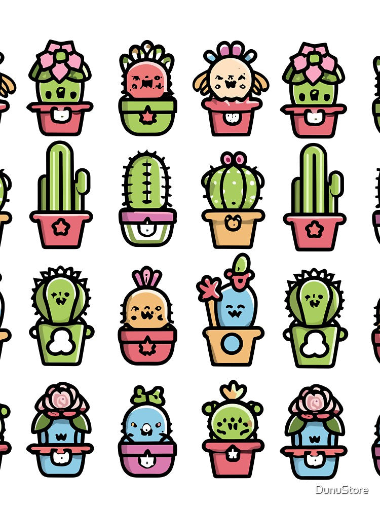 kawaii flower pots by DunuStore