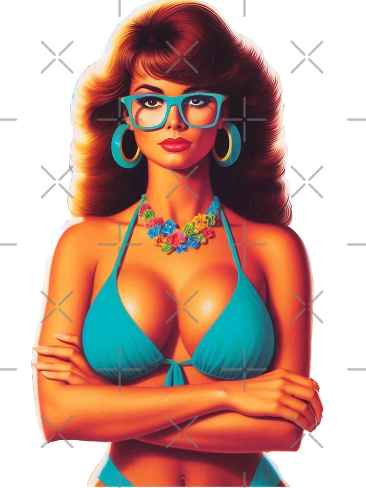 Retro Geek Hot Girl by PulpVintage