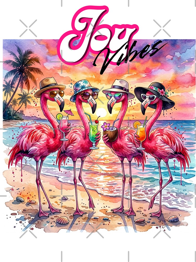 Summer flamingo and cocktail vibes by Strauss-Design