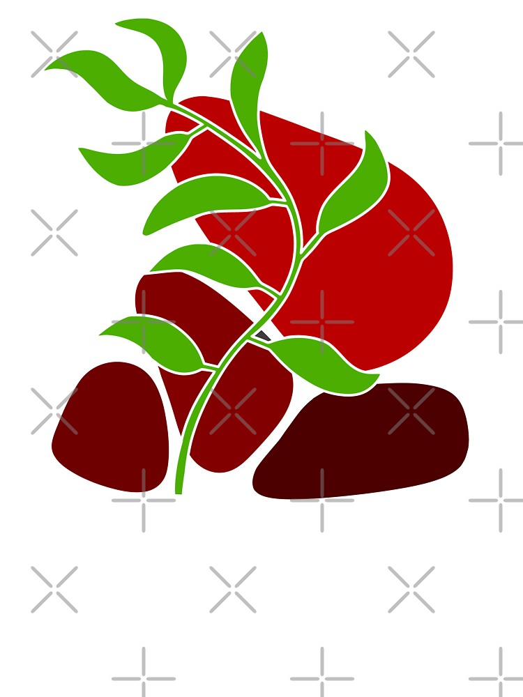 Whimsical Nature Red Boho by Sartoris Art