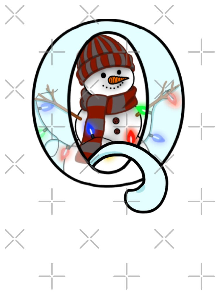 Holiday themed letter Q by Artistkhg
