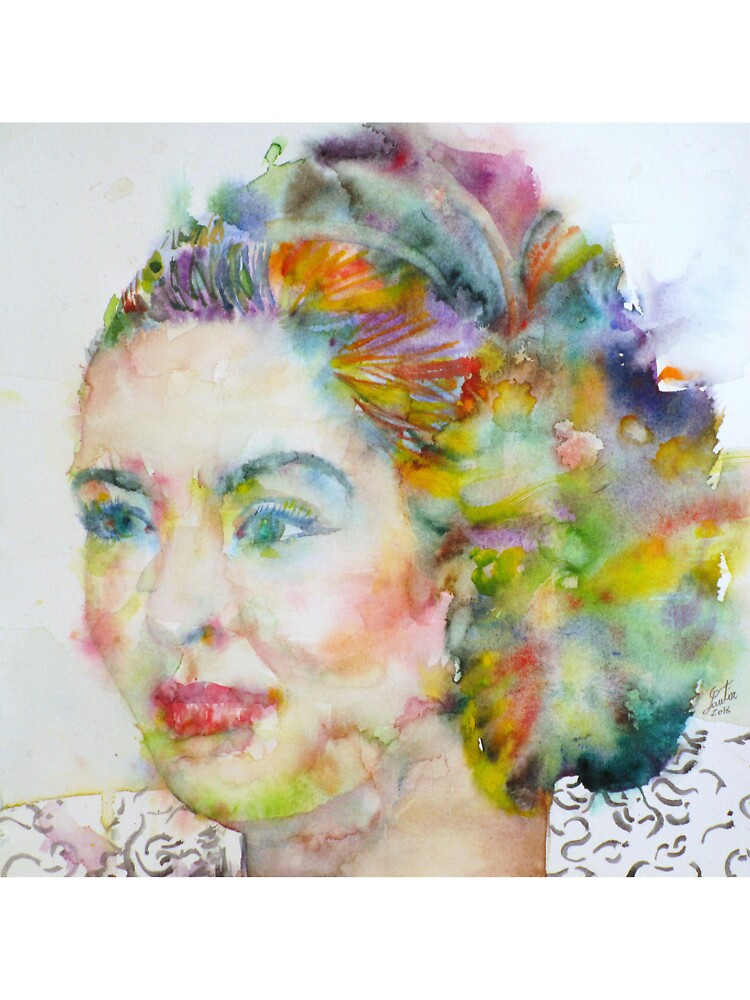 BILLIE HOLIDAY watercolor portrait by lautir