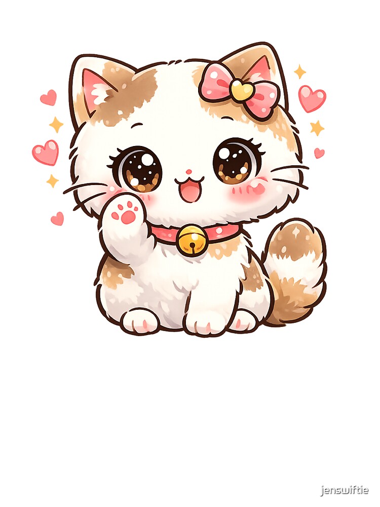 Kawaii cat by jenswiftie