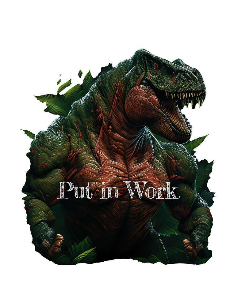 Put in Work Bodybuilding Fitness Gym Workout Exercise Merch Print  Design by tengamerx