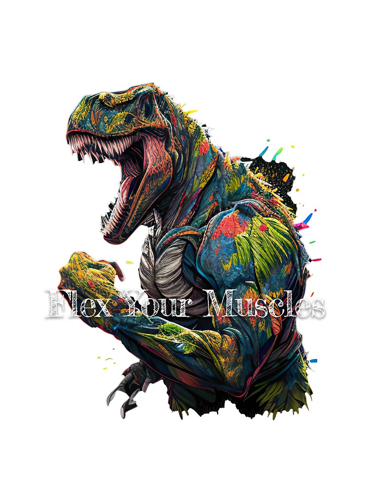 Flex Your Muscles Bodybuilding Fitness Gym Workout Exercise Merch Print Design by tengamerx