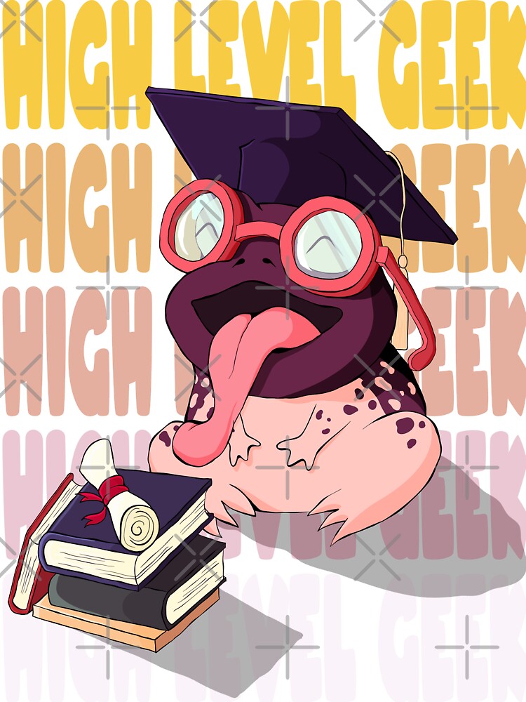 High Level Geek - Frog with degree by nocturnalshop
