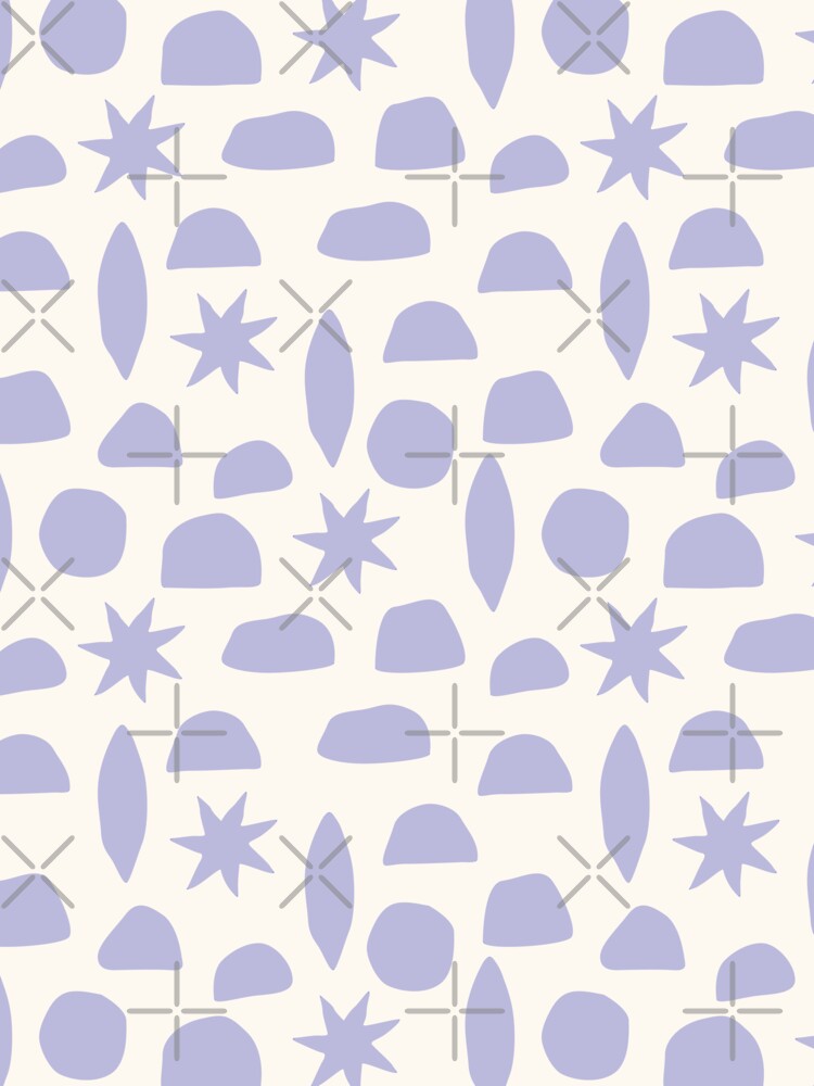 BOHO HENRI MATISSE PASTEL PURPLE LILAC ON CREAM by blomastudios