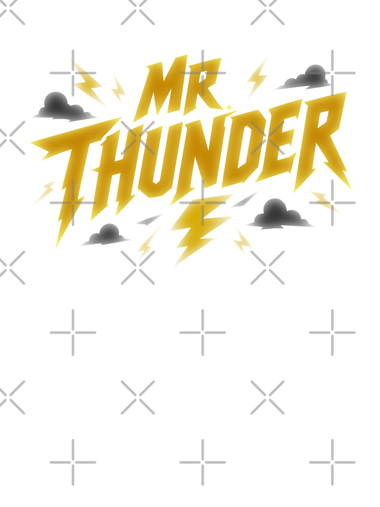 Mr. Thunder Lightning Typography by crackerflake