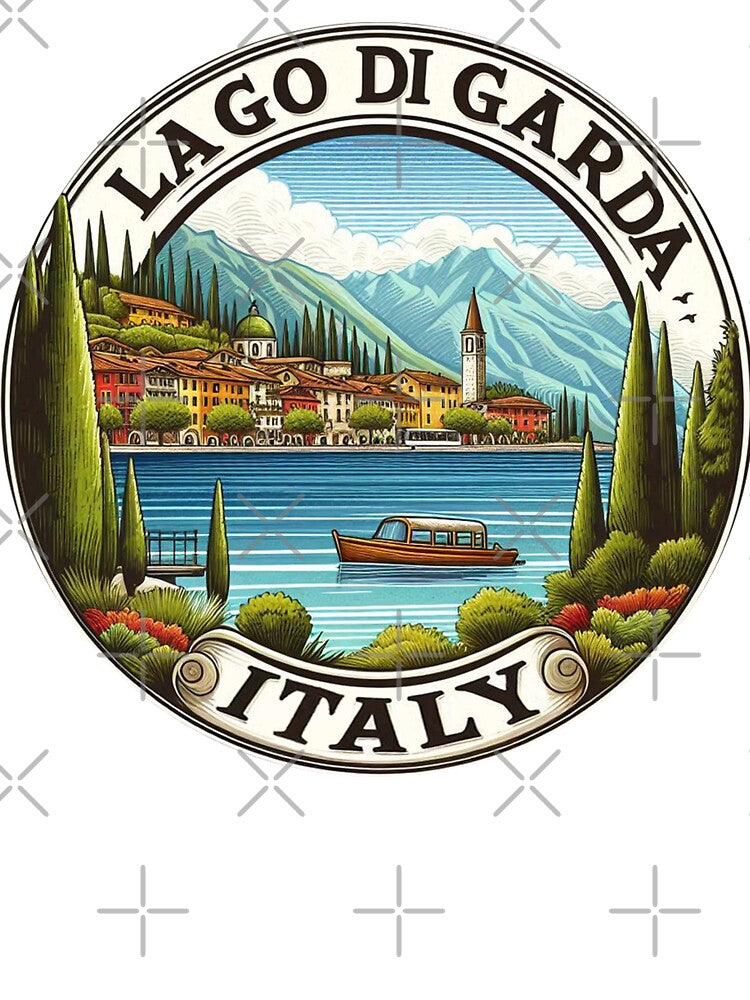 Lake Garda Italy Travel Art by clintang