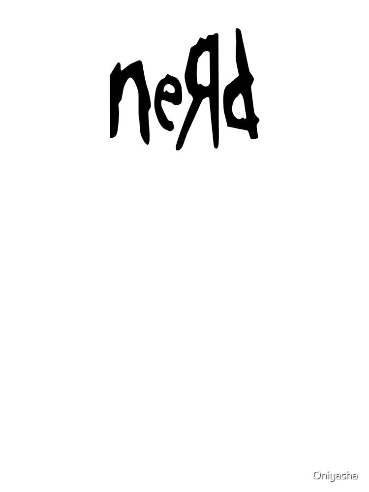 Nerd Backwards Text Design by Oniyasha