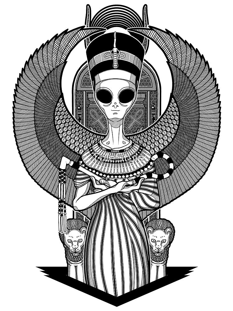 The alien Nefertiti by ToleStyle