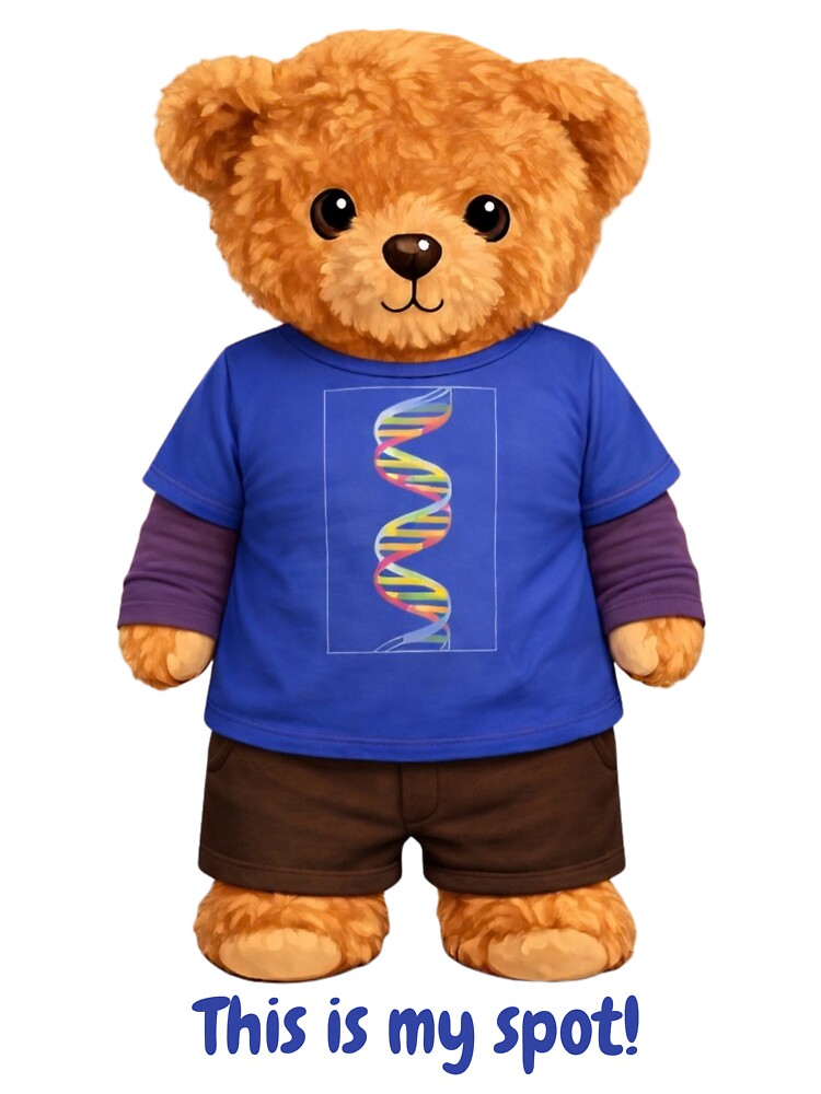 DNA Scientist Teddy Bear - Cute Biology & Physics Nerd Art ? by CuteBear87
