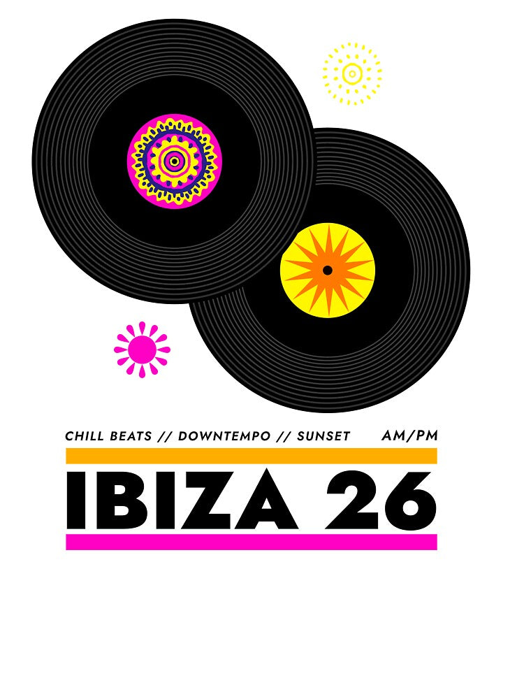 Ibiza 2026 LP Record DJ design by findlost