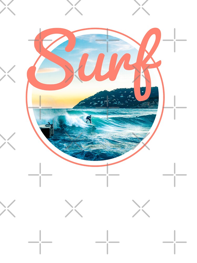 SURF - surfing - circle - minimalist by Tropical Blood