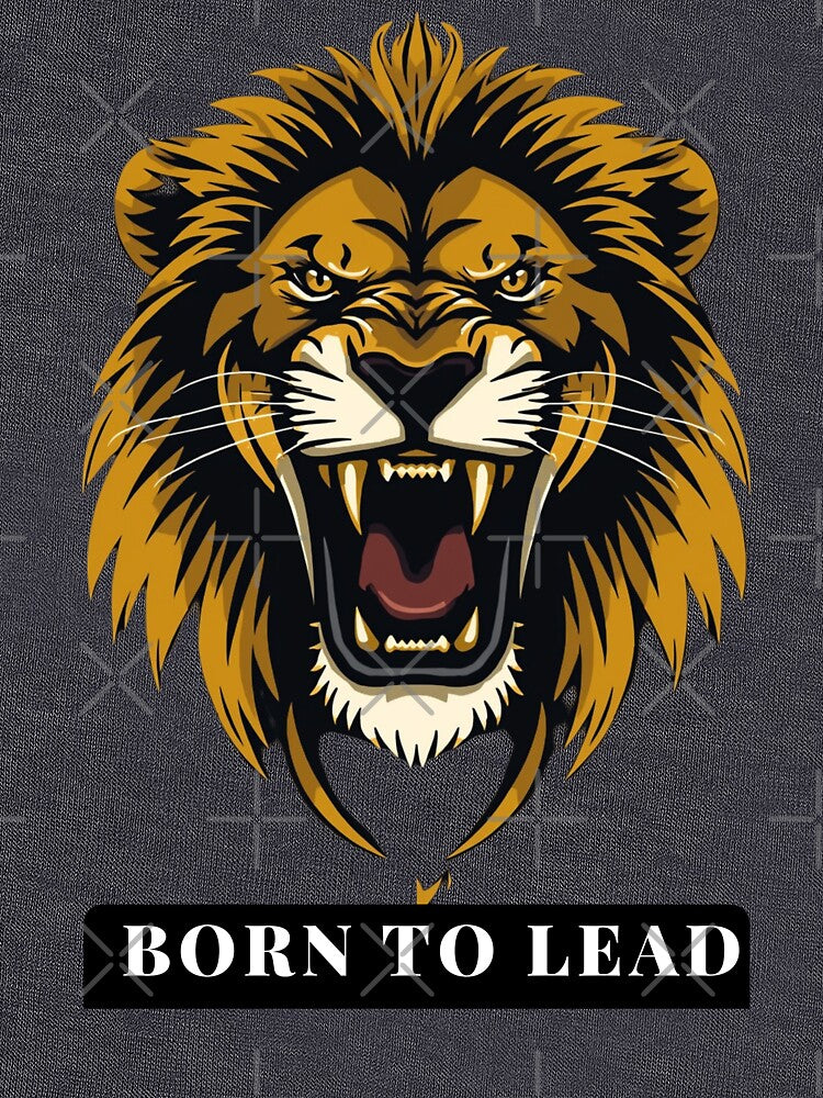 Born to Lead – Fierce Lion Motivation Art by Ashish66K
