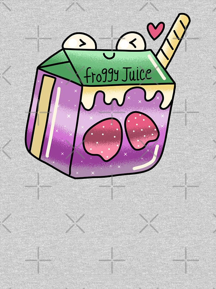Cute Kawaii froggy strawberry juice aesthetic by Quacktails