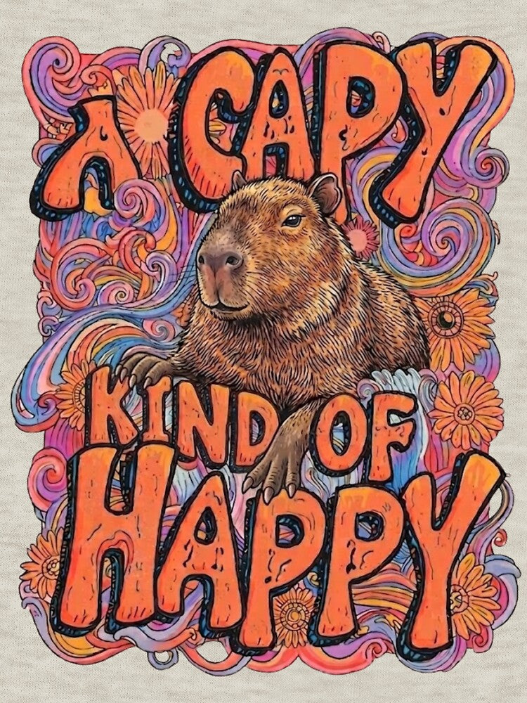 Capybara Kind of Happy by Reverie & Roses