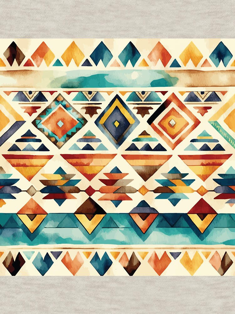 An Aztec Geometric Southwestern Design - Boho Chic Patterns by GVRDesign
