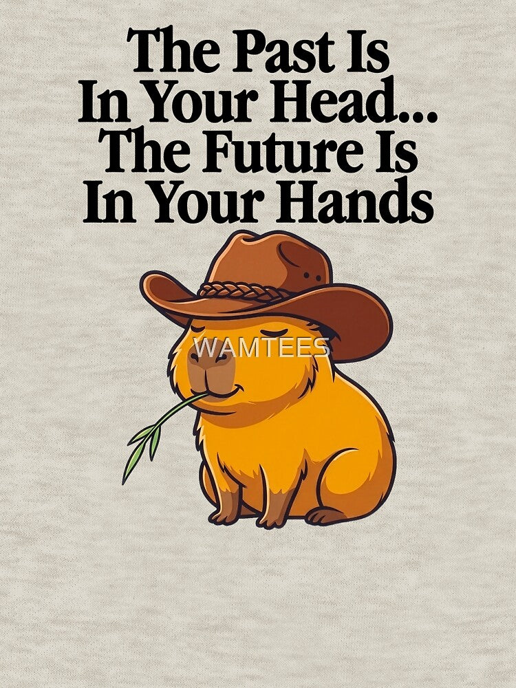 Inspirational Cowboy Capybara Future Mindset Graphic by WAMTEES
