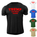 New Men's Trump The Great Leader USA 2024 T Shirt Patriotic 100% Cotton Tee