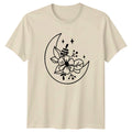 Boho Moon Floral Botanical T-Shirt Celestial Nature Birthday Gift