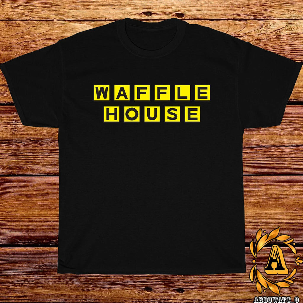 New Waffle House Restaurant Logo Black/Sport Grey/White/Navy/Red T-Shirt S-5XL