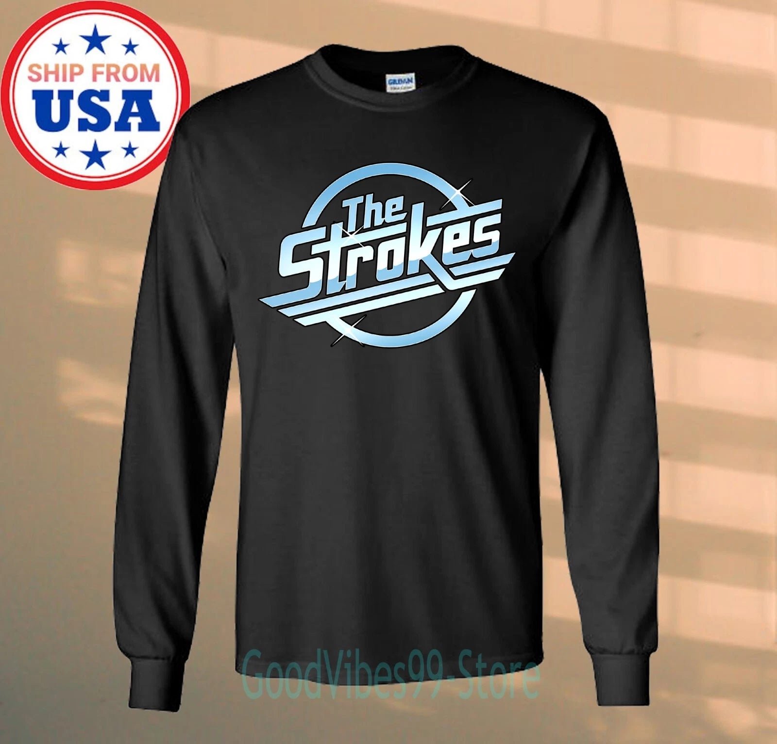 The Strokes Long Sleeve Black Size S-2XL
