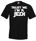 Youth Designz Men's T-Shirt TRUST ME I'M A JEDI Logo Wars Nerd Star Yoda Fun